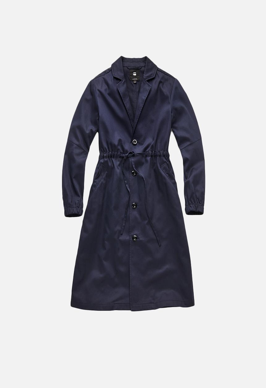 G-STAR - Deline long loose  trench - sartho blue