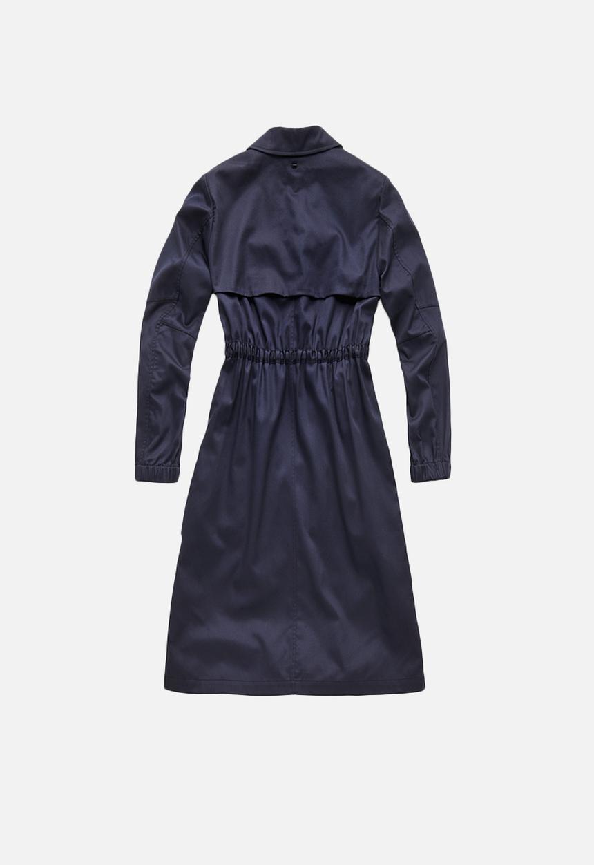 G-STAR - Deline long loose  trench - sartho blue