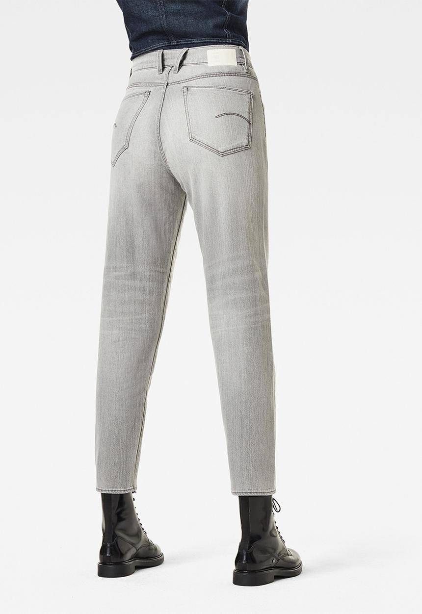 G-STAR - Janeh ultra high mom ankle jeans  - sun faded pewter grey