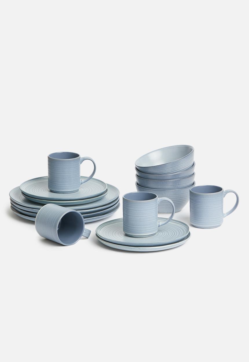 Sixth Floor - Blurr dinner plate set of 4 - blue 