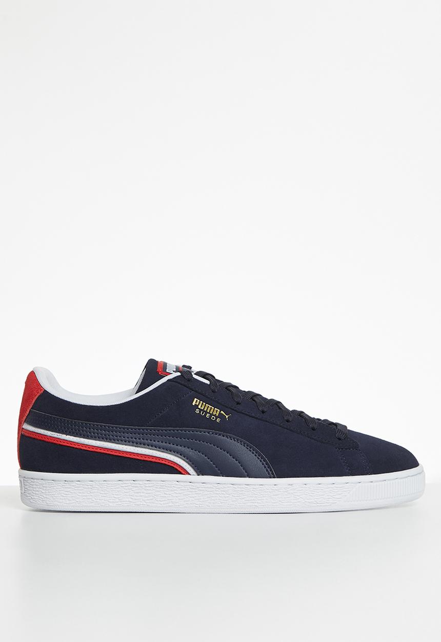 PUMA - Suede triplex - peacoat-high risk red-puma white