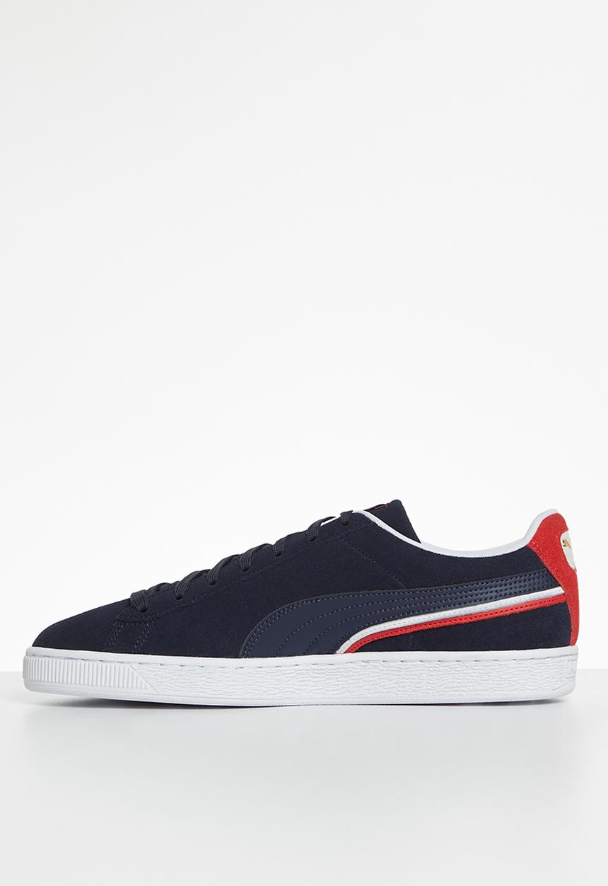 PUMA - Suede triplex - peacoat-high risk red-puma white