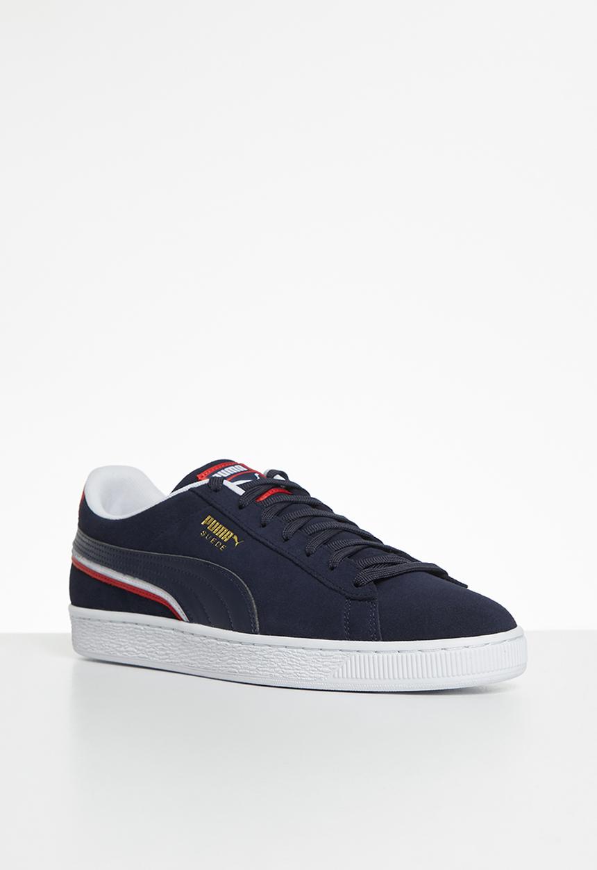 PUMA - Suede triplex - peacoat-high risk red-puma white