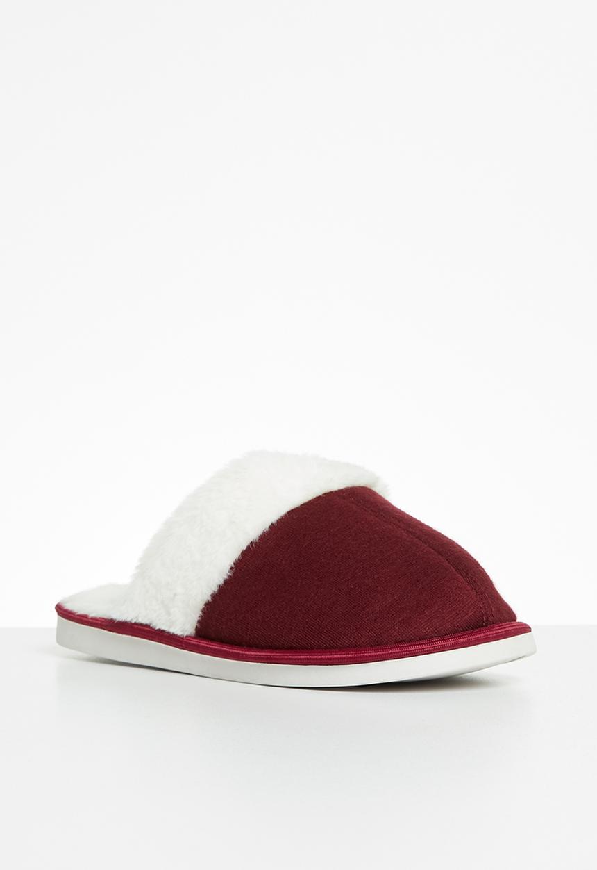 Jada - Fluffy slipper - burgundy
