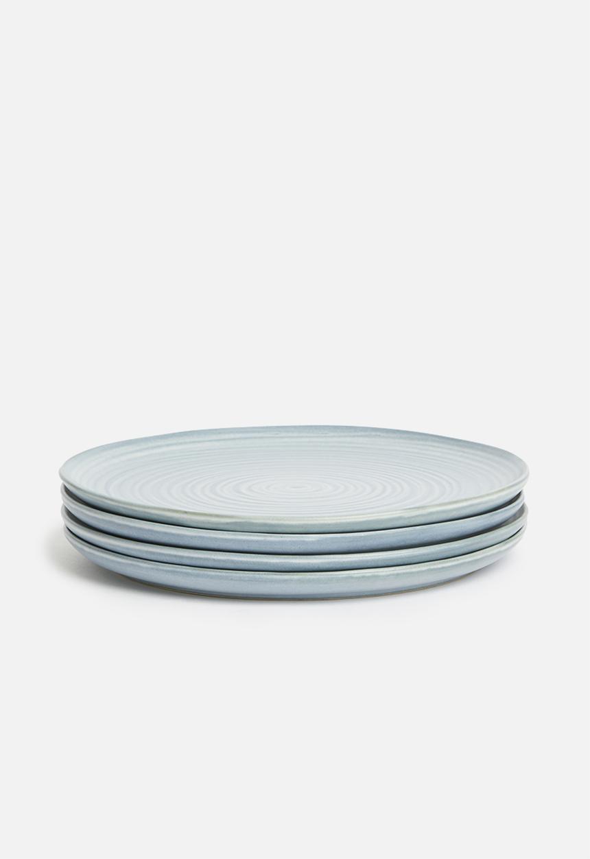 Sixth Floor - Blurr side plate set of 4 - blue