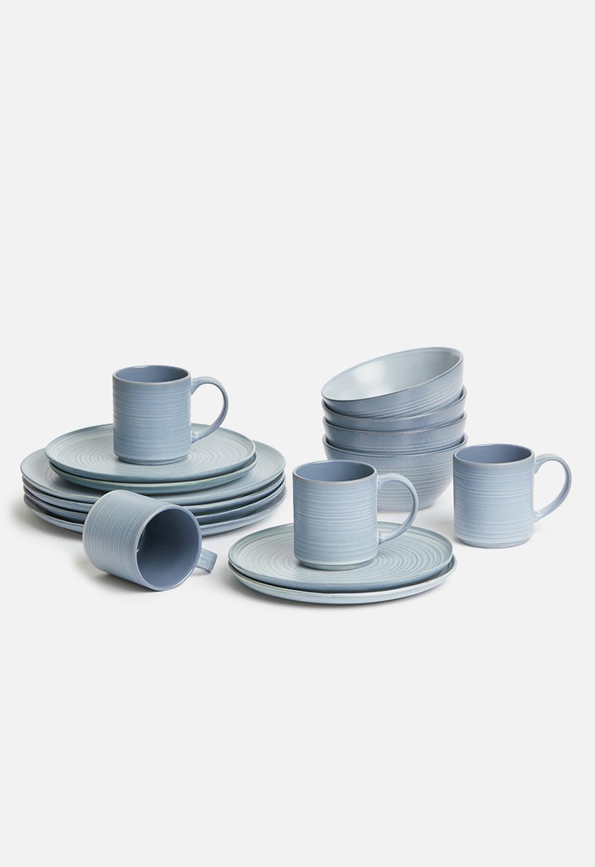 Sixth Floor - Blurr side plate set of 4 - blue