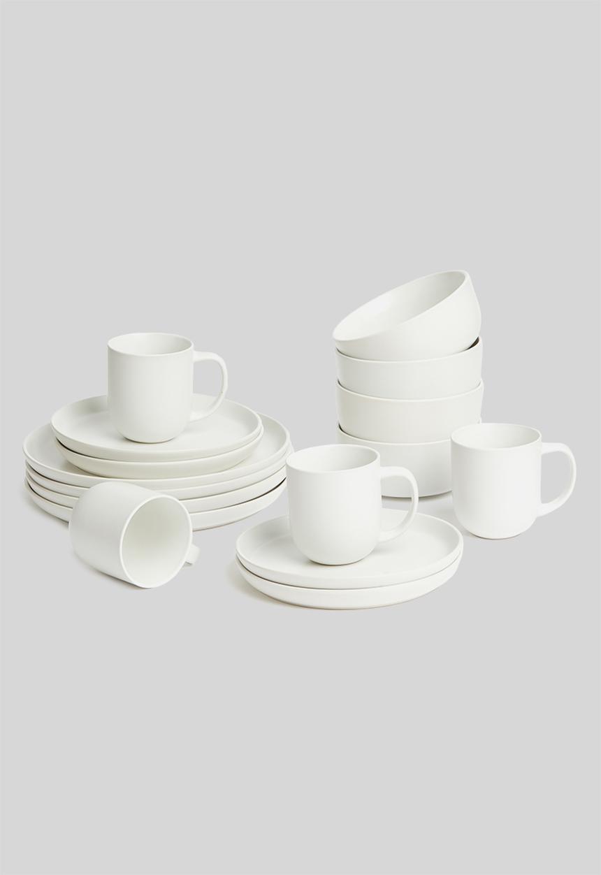 Sixth Floor - Crisp side plate set of 4 - white 