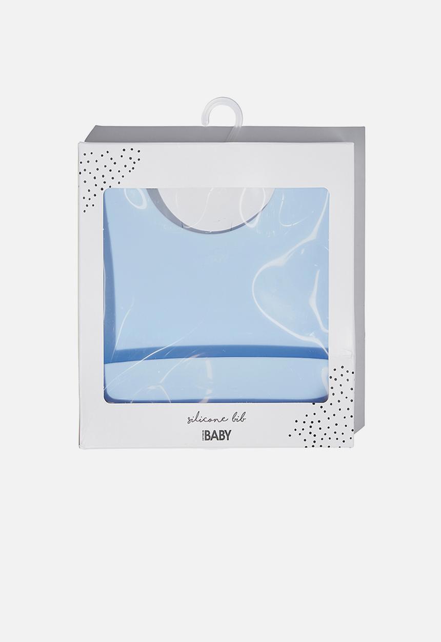 Cotton On - Silicone bib - frosty blue