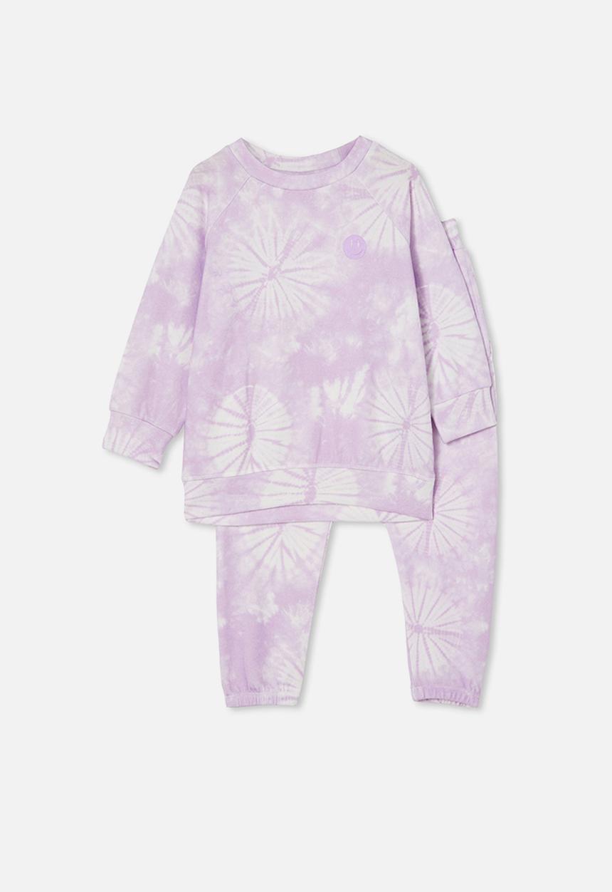 Cotton On - Milly long sleeve lounge set - pale violet 