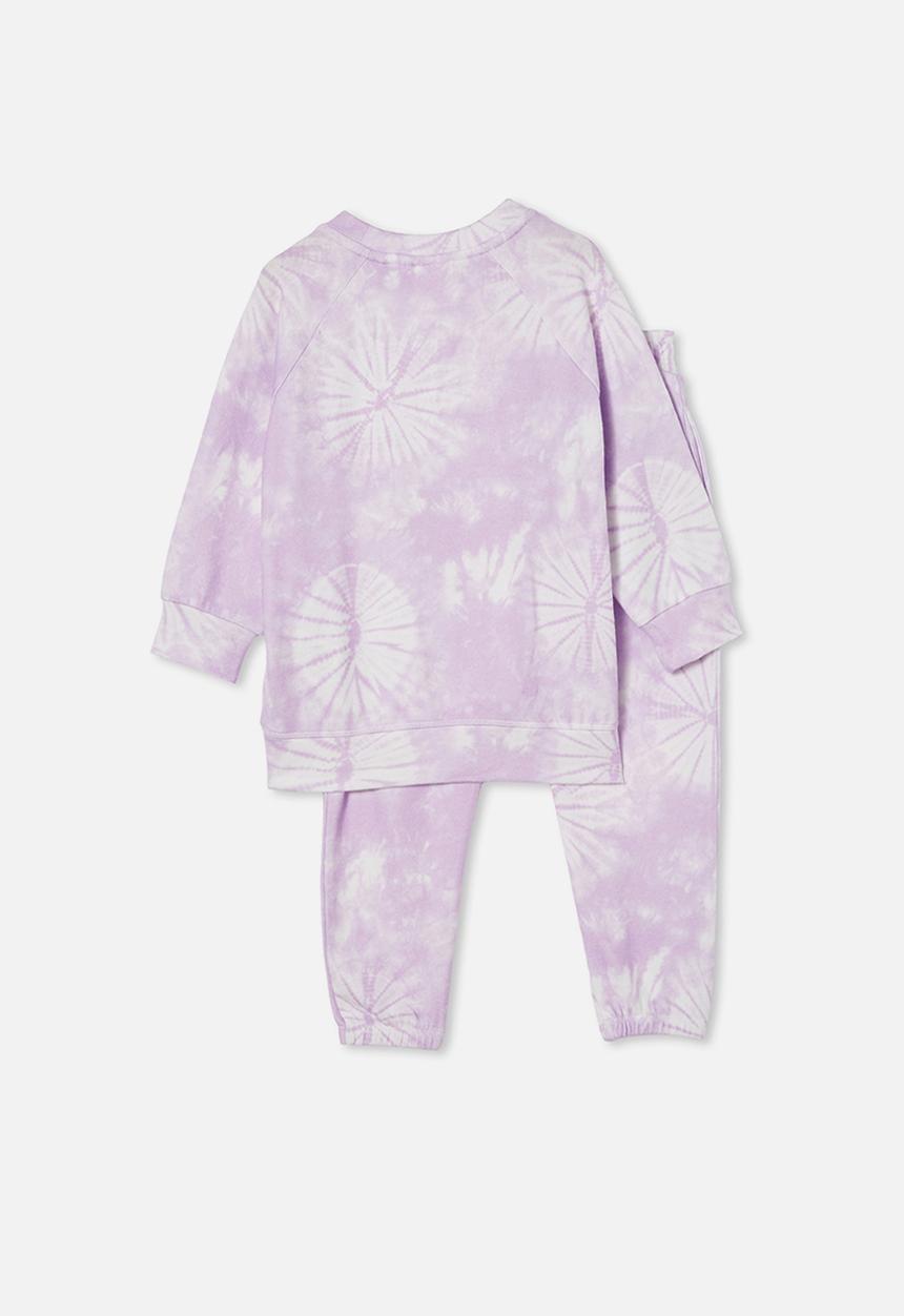 Cotton On - Milly long sleeve lounge set - pale violet 