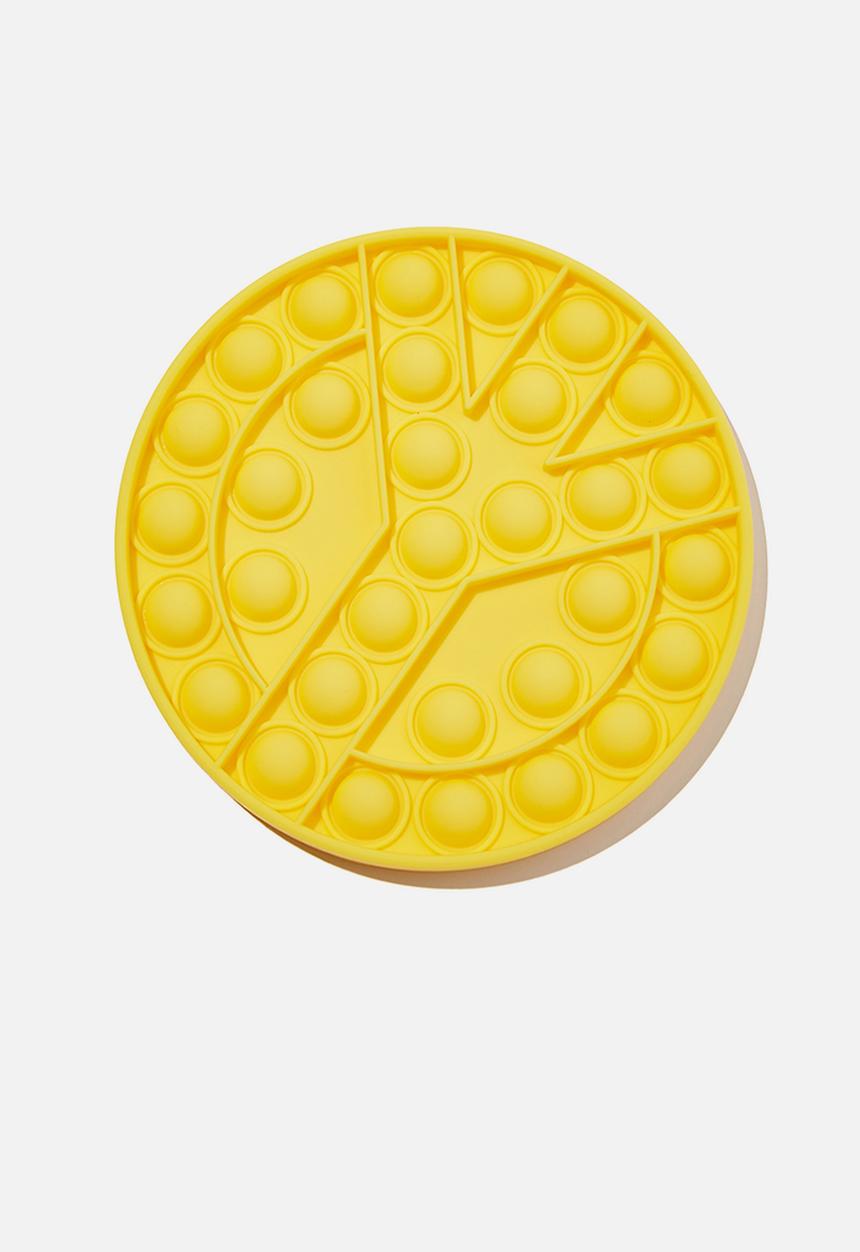 Cotton On - Snap bubble pop fidget toy - yellow 