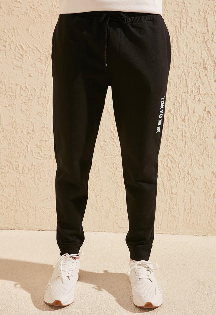 Trendyol - Side print joggers - black