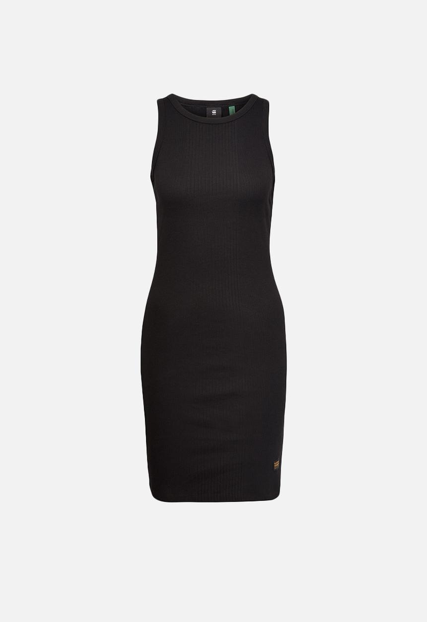 G-STAR - Rib tank dress- black