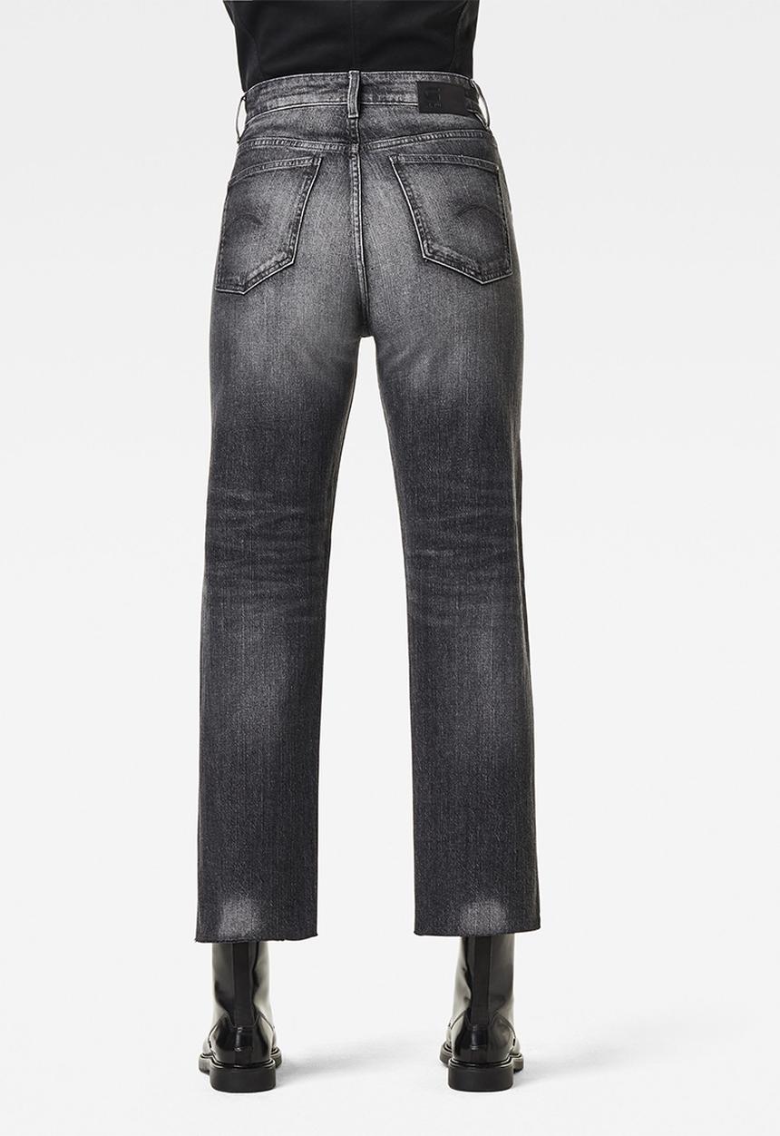 G-STAR - Tedie ultra high straight rp ankle jeans  - faded basalt