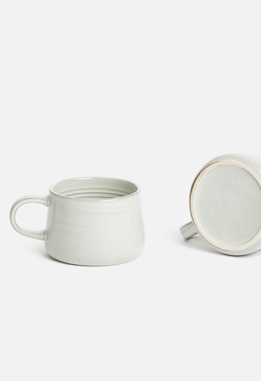 Sixth Floor - Ripple mug set of 4 - grey