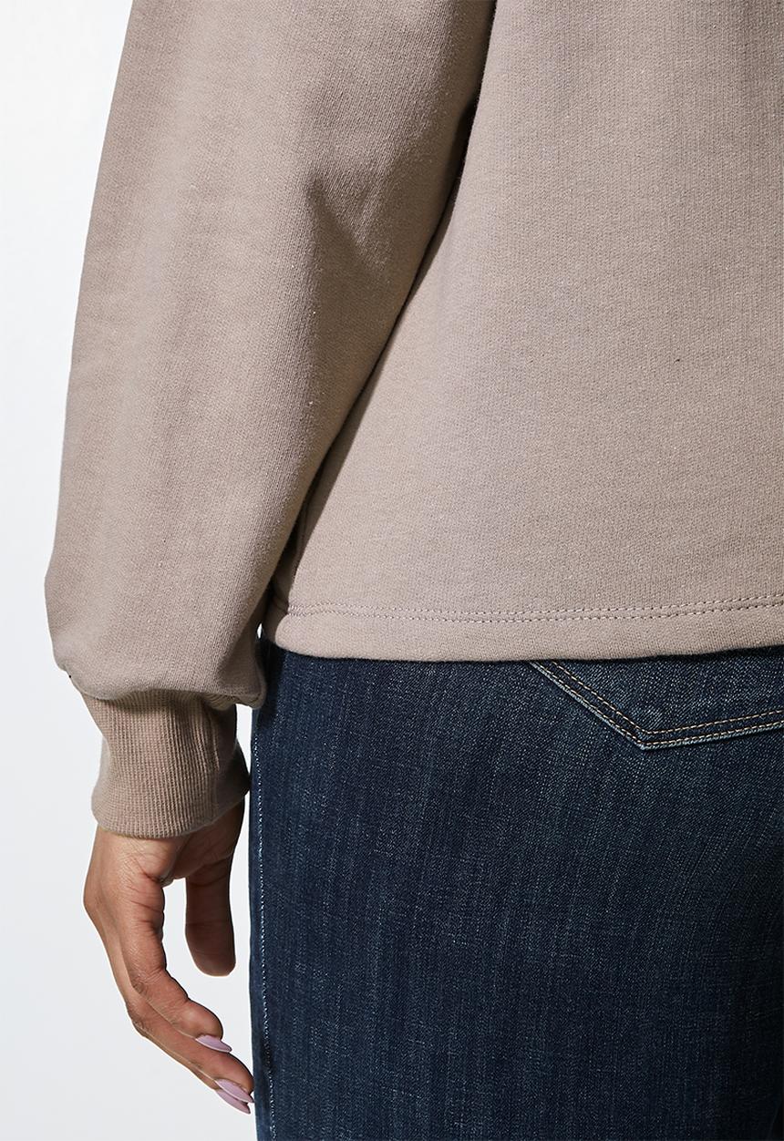 Superbalist - Crop funnel neck - mocha