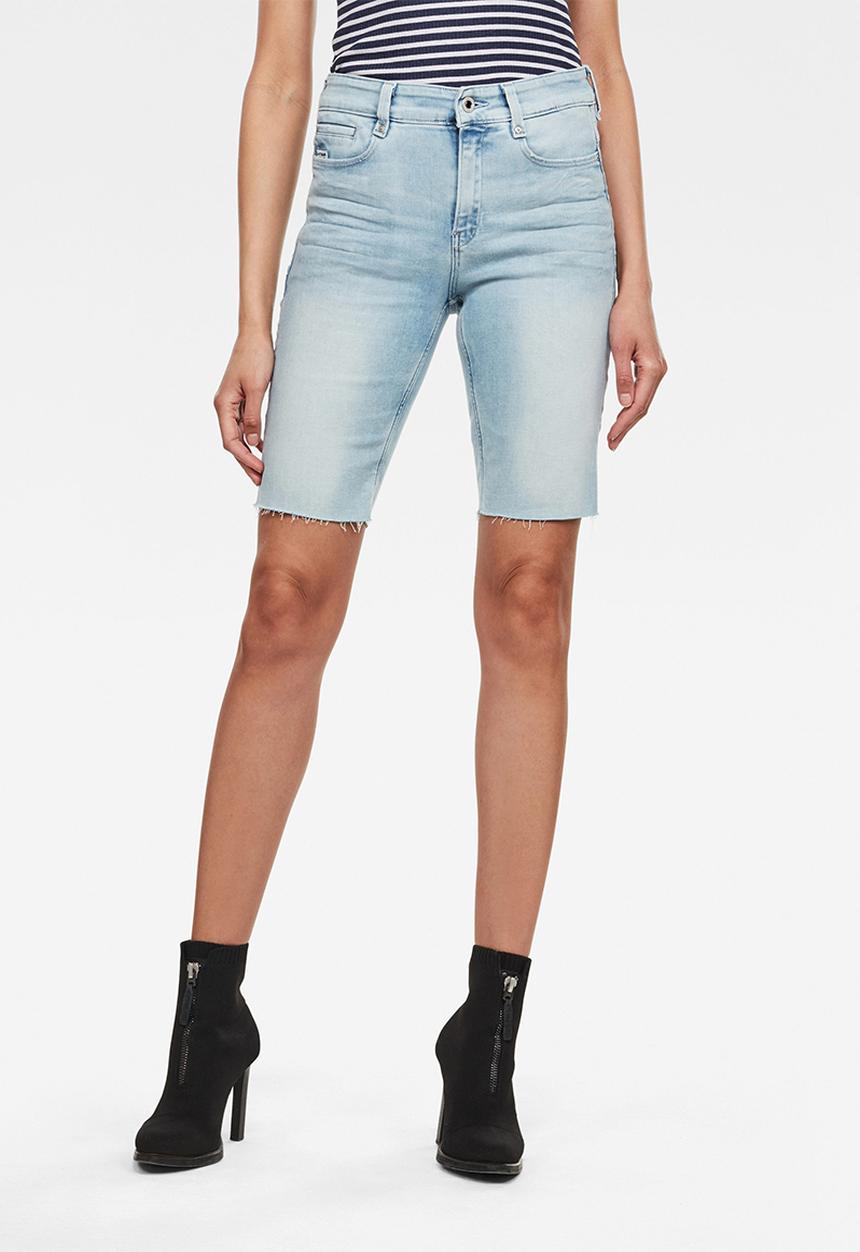 G-STAR - 4311 noxer high slim shorts - sun faded topaz blue