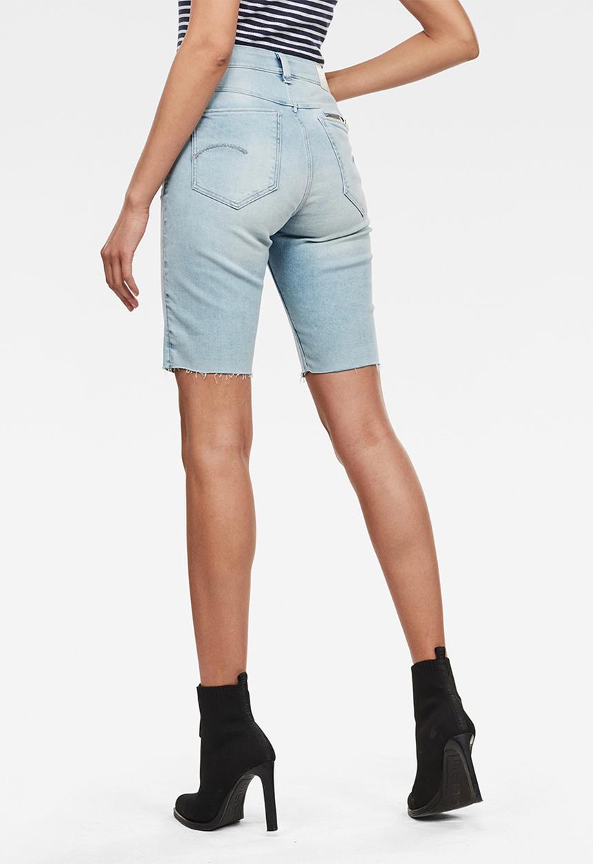 G-STAR - 4311 noxer high slim shorts - sun faded topaz blue