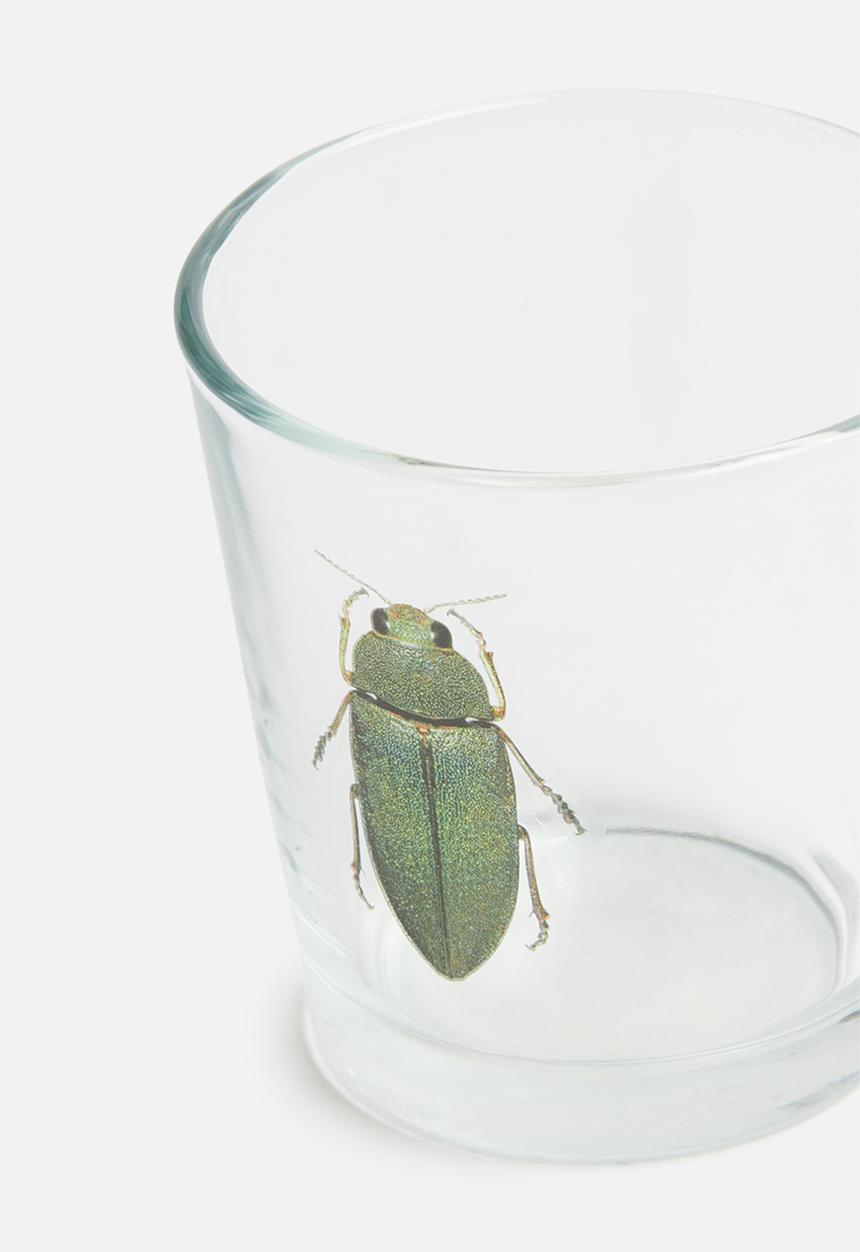 H&S - Bug tealight holder set of 2 - bee & green beetle