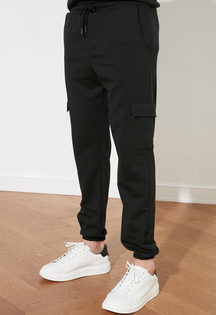 Trendyol - Cargo pocket joggers - black