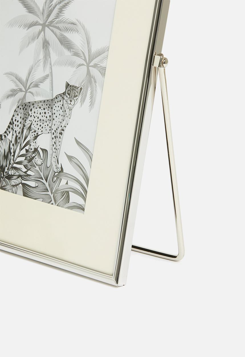 H&S - Plated silver photo frame - silver