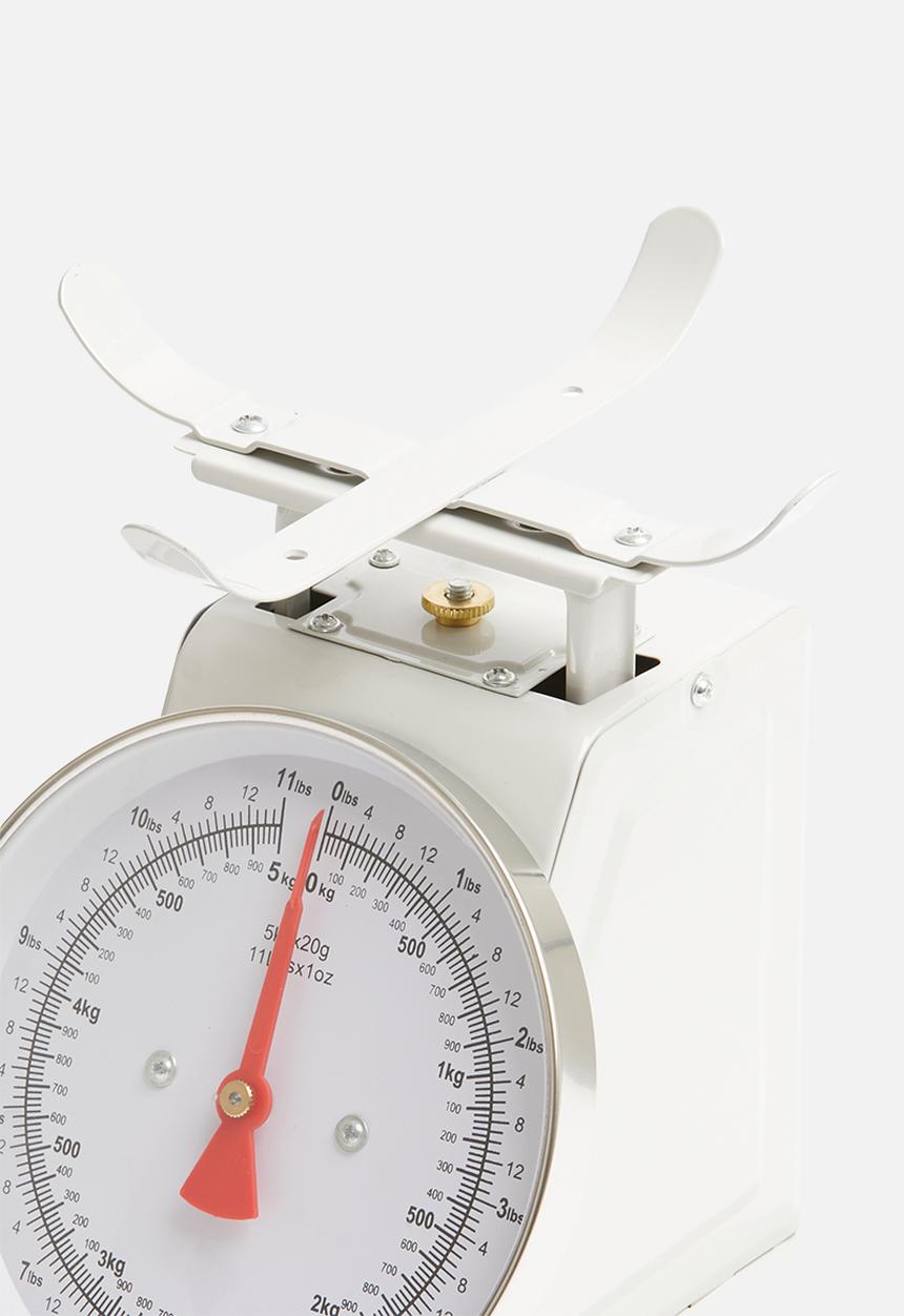 Excellent Houseware - Retro kitchen scale - cream