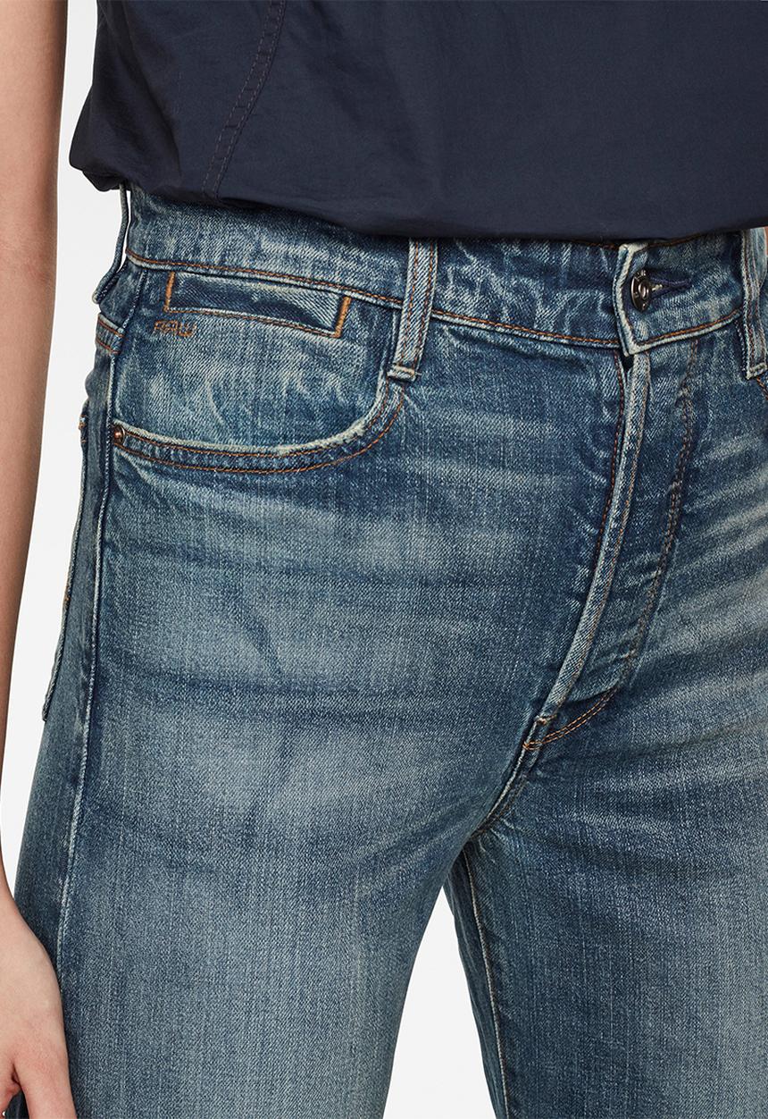 G-STAR - Tedie ultra high straight rp ankle jeans  - faded atlas