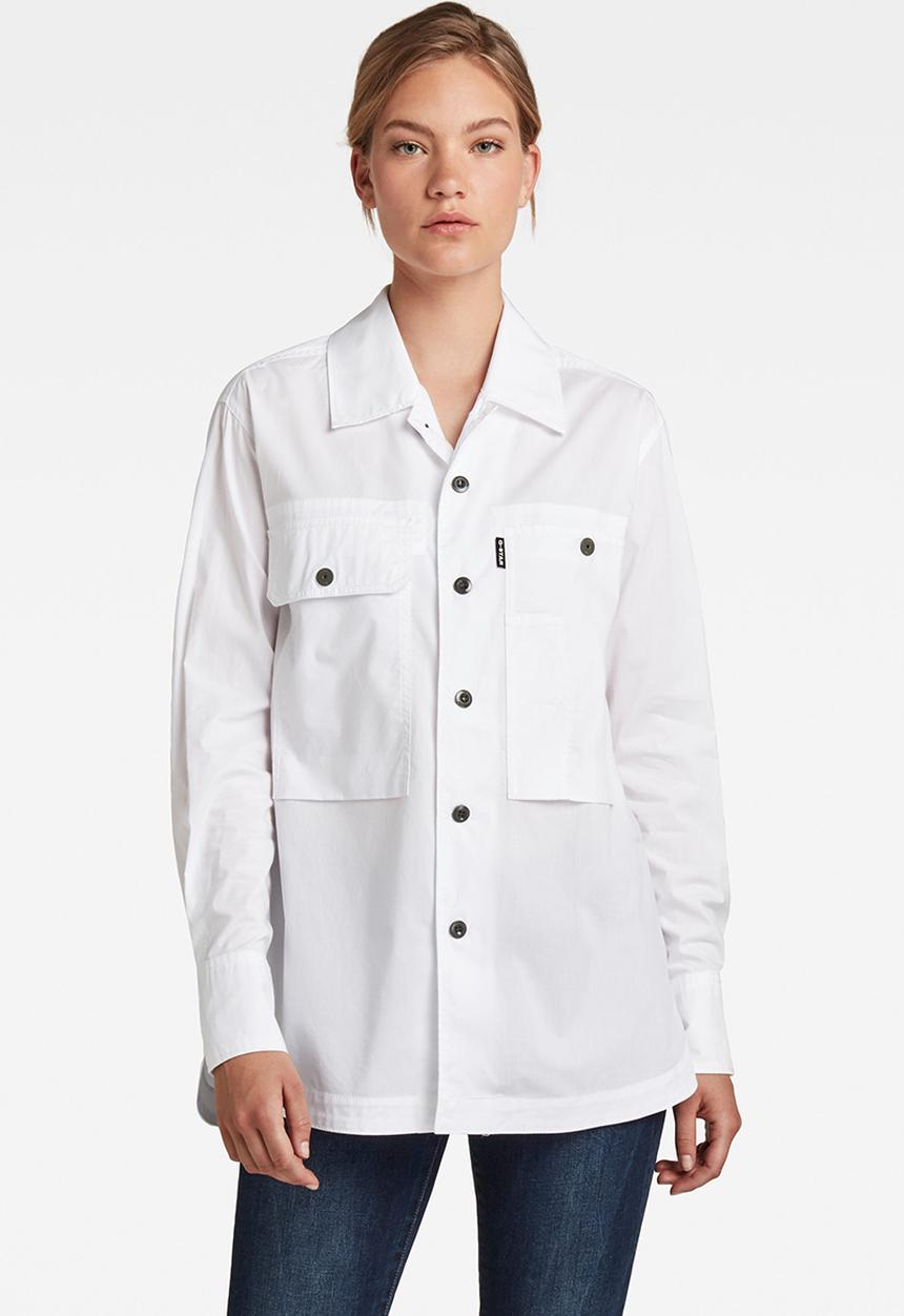 G-STAR - Boyfriend shirt - white
