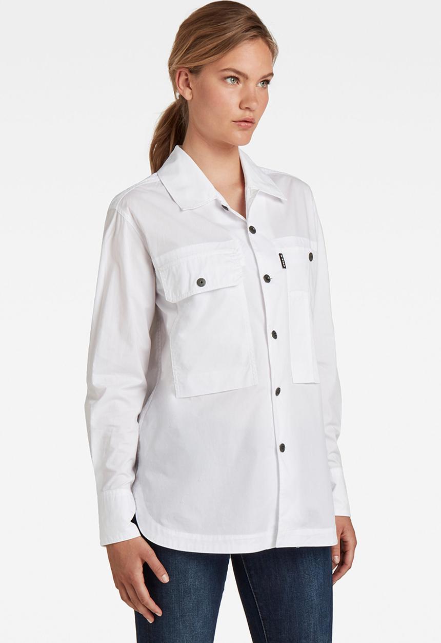 G-STAR - Boyfriend shirt - white