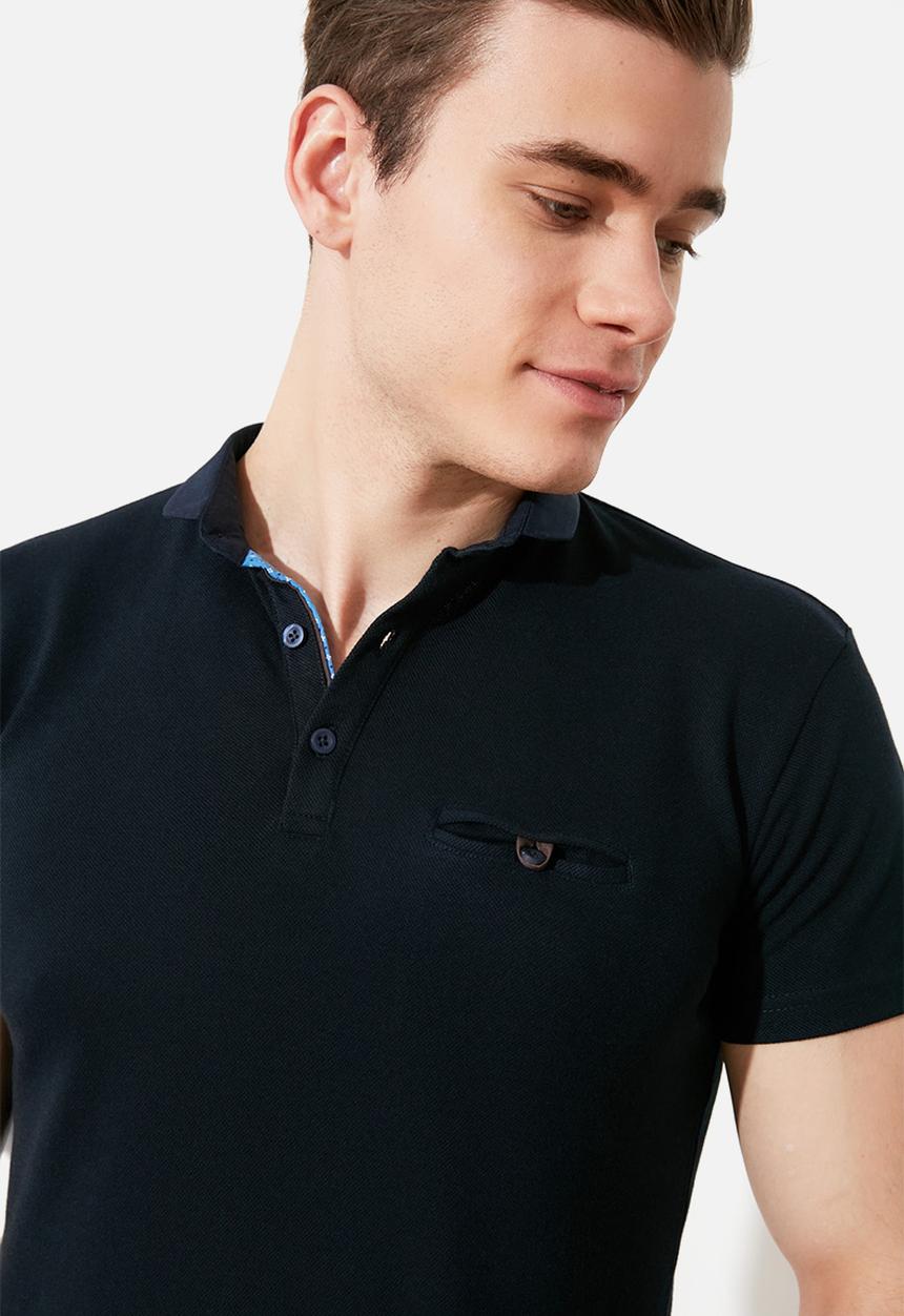 Trendyol - Chest pocket golfer - navy