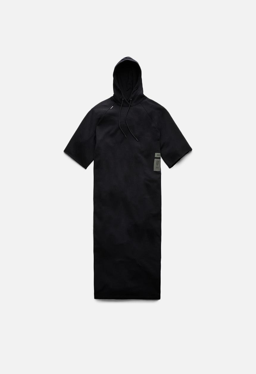 G-STAR - Long hooded sweat dress - black