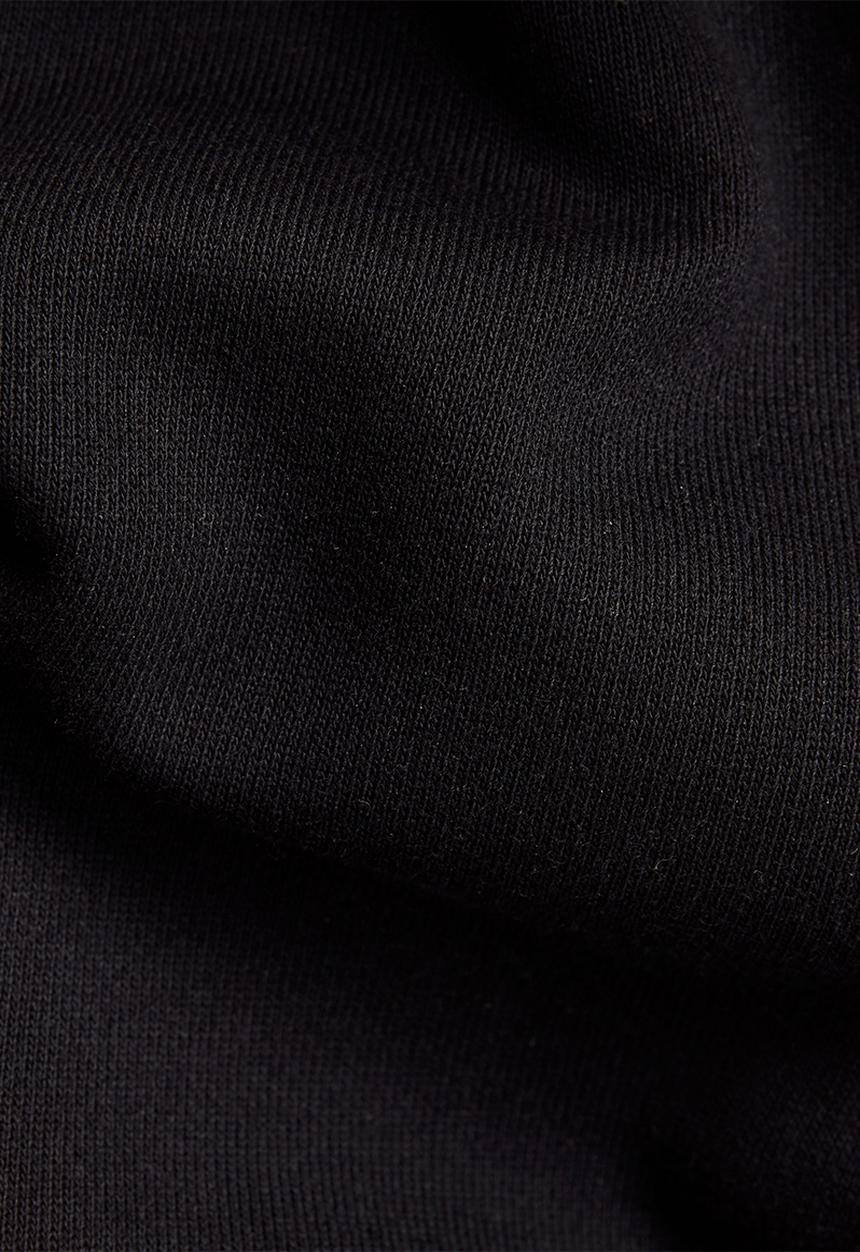 G-STAR - Long hooded sweat dress - black