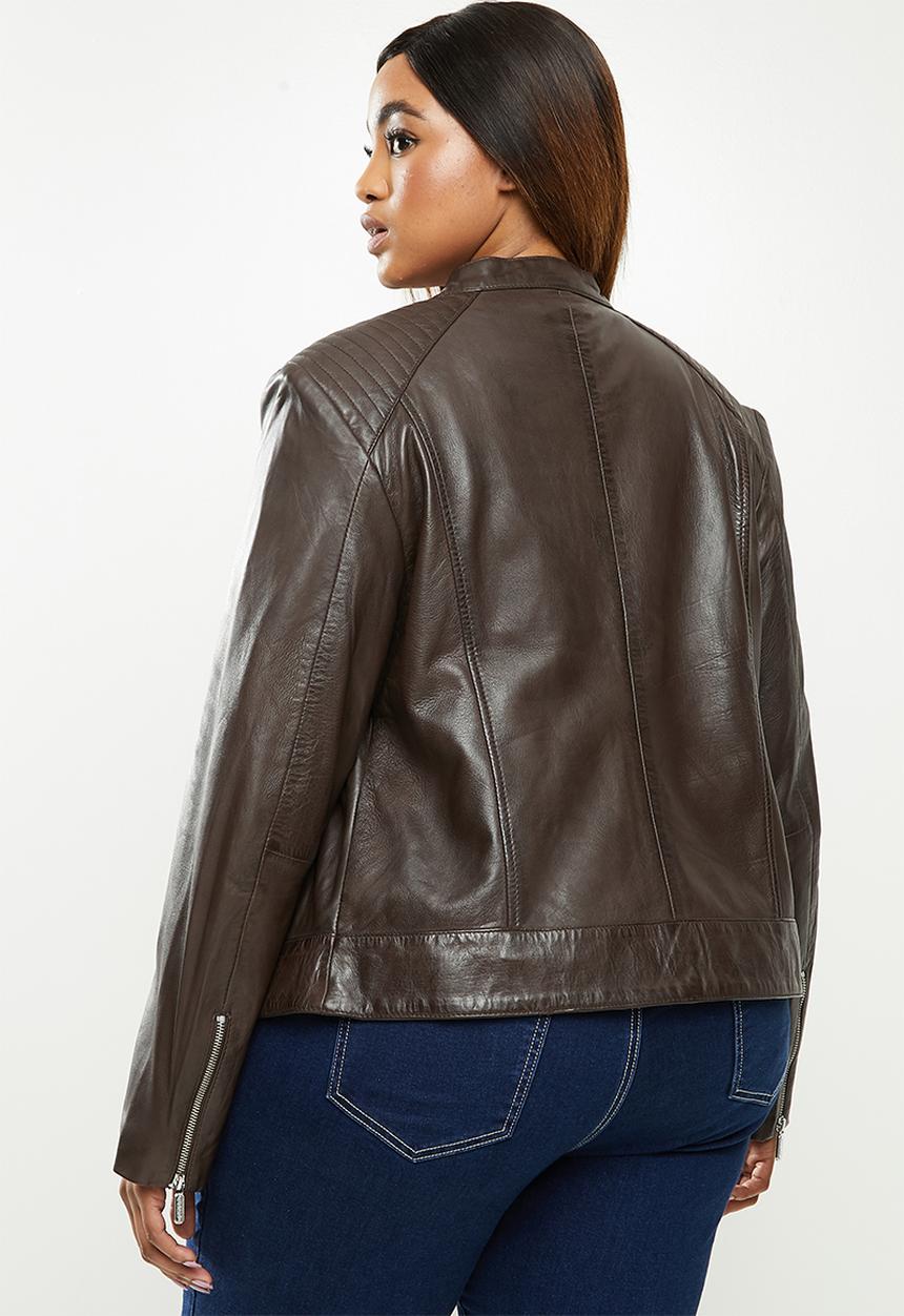 POLO - Plus Hilton quilted leather jacket - chocolate