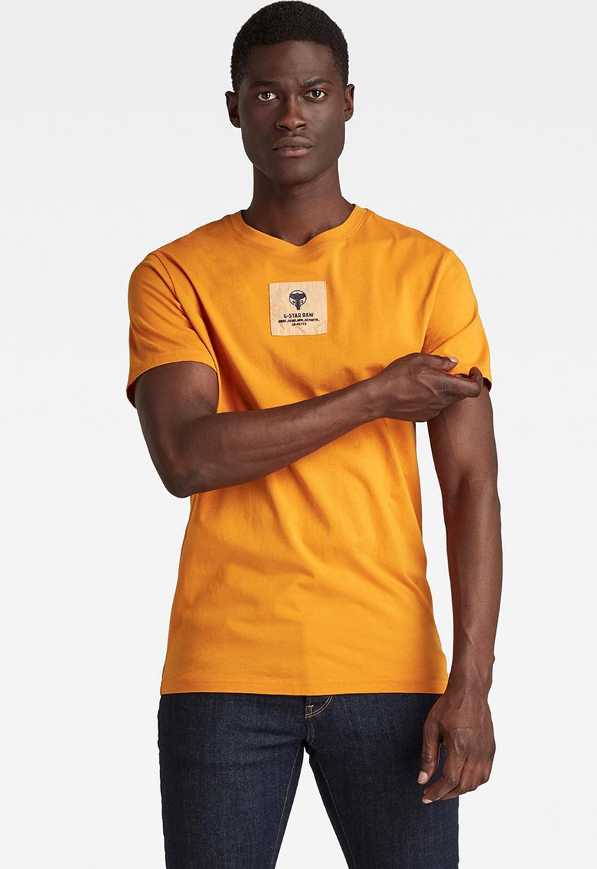 G-STAR - Center logo badge r t - amber
