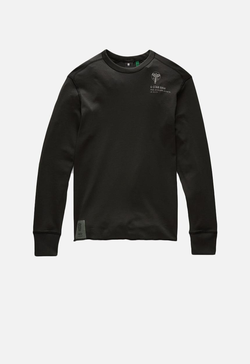 G-STAR - Back graphic tweeter r t long sleeve - raven