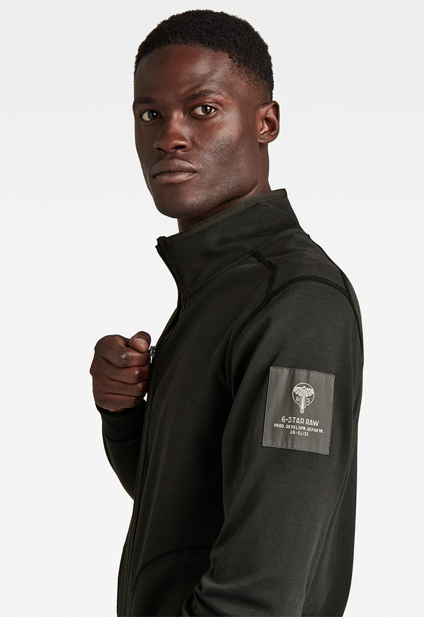 G-STAR - Sleeve badge zip tweeter r long sleeve - raven