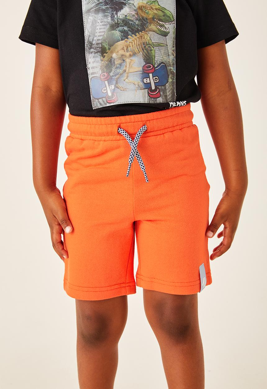 Flyersunion - 2 pack fleece short - orange & blue