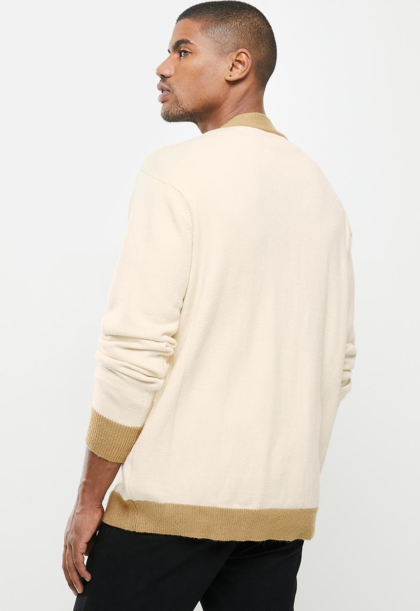 Jonathan D - Button down cardigan - stone