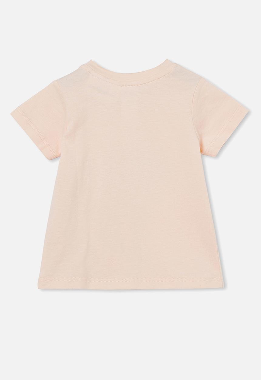 Cotton On - Jamie short sleeve tee-license - lcn wb peach tang/space jam tweety