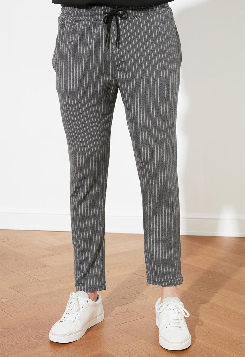 Trendyol - Pinstripe joggers - grey