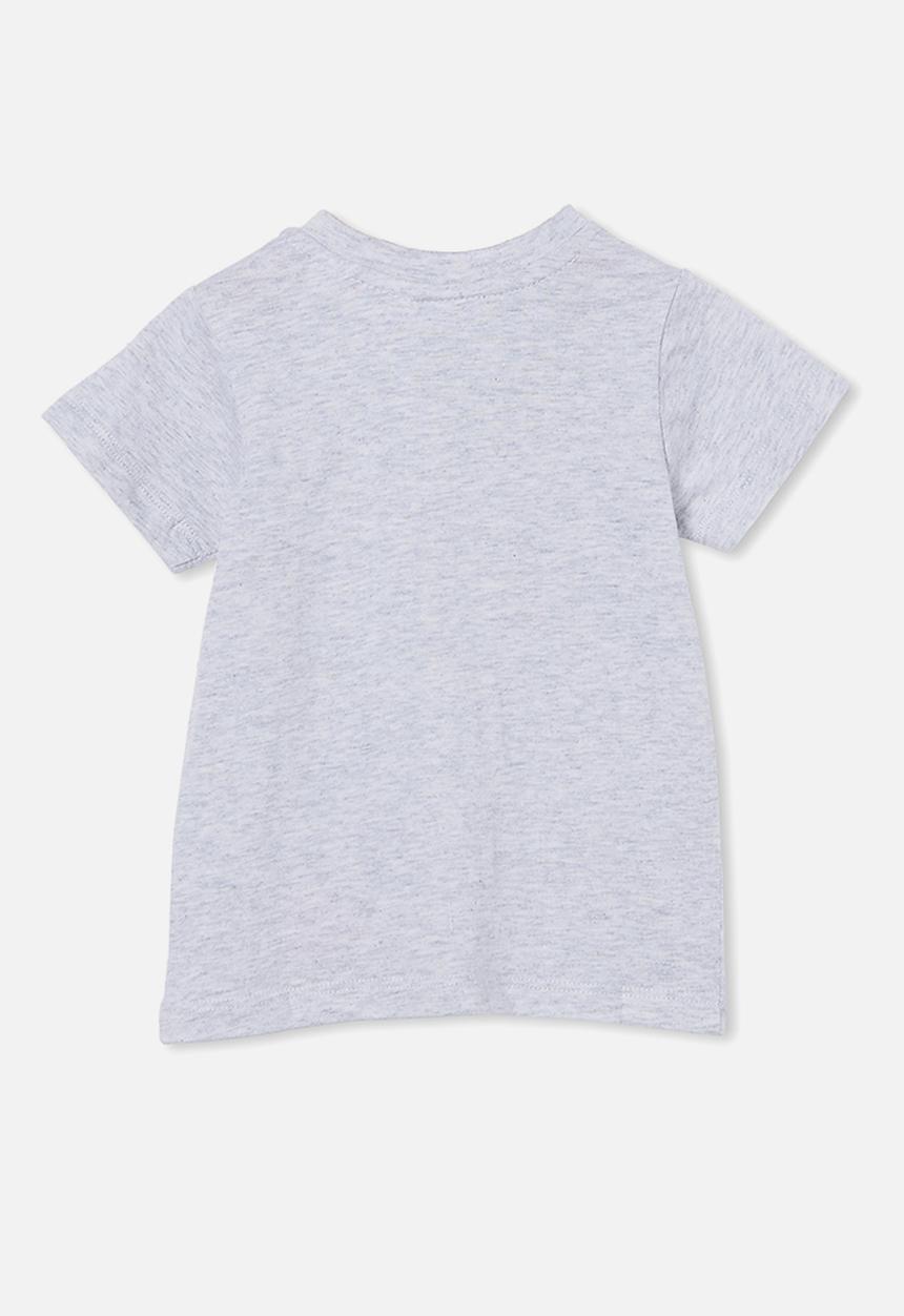 Cotton On - Jamie short sleeve tee-license - lcn wb cloud marle/space jam sylvester