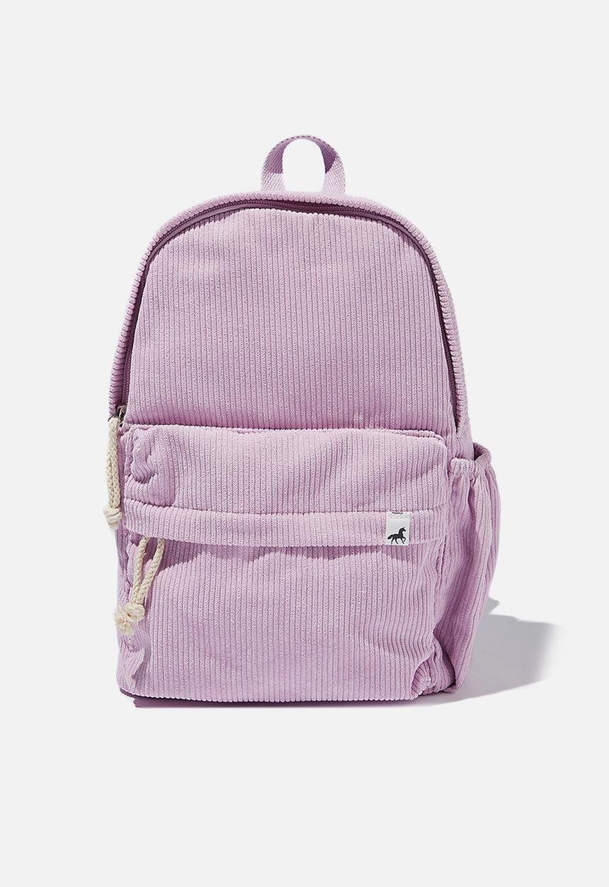 Cotton On - Back to school cord backpack - pale violet