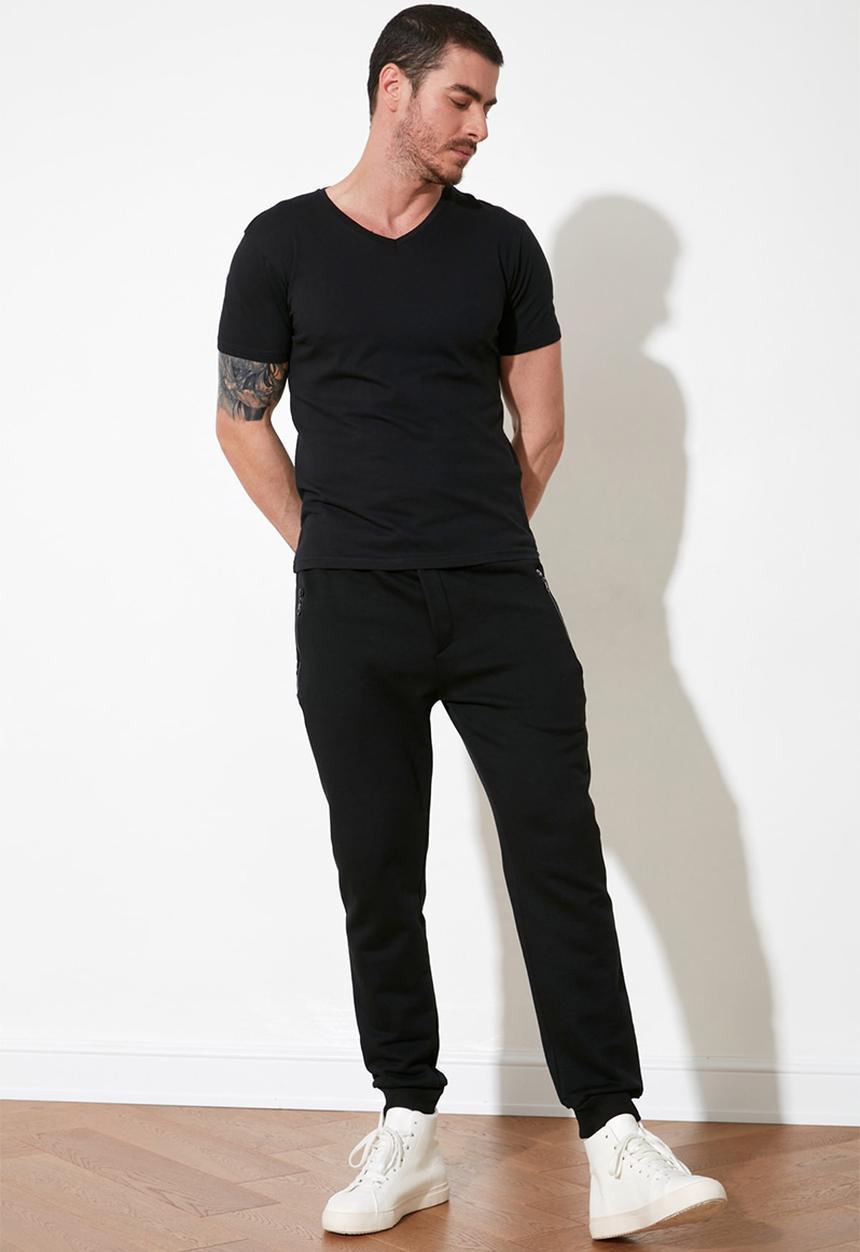 Trendyol - Zip pocket joggers - black