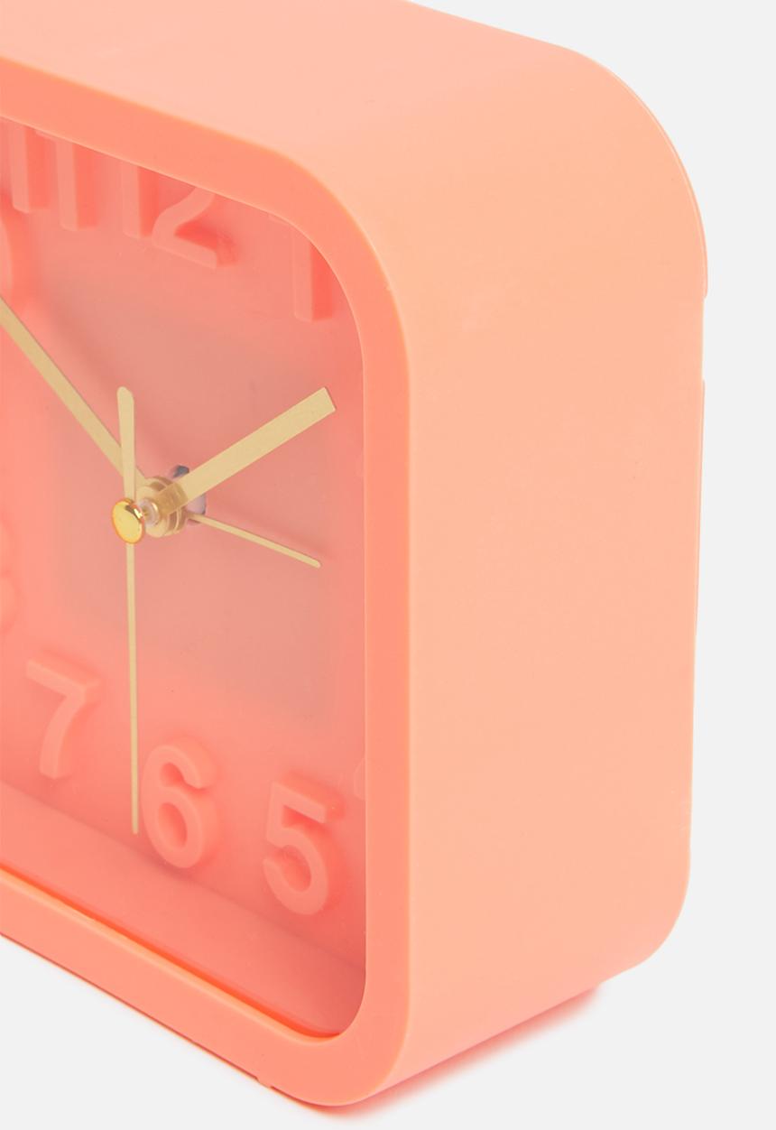 H&S - Square alarm clock - orange