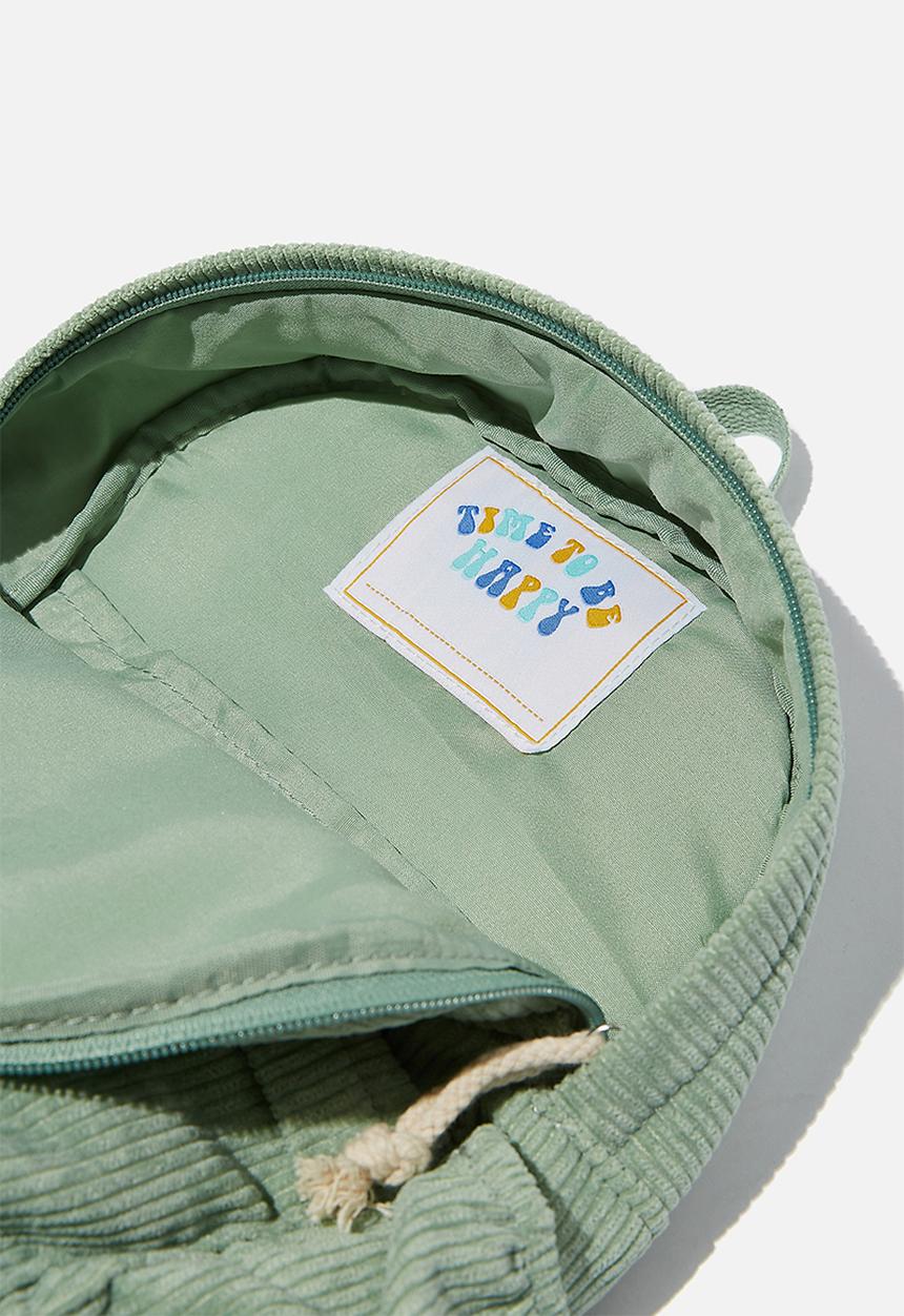 Cotton On - Back to school cord backpack - smashed avo