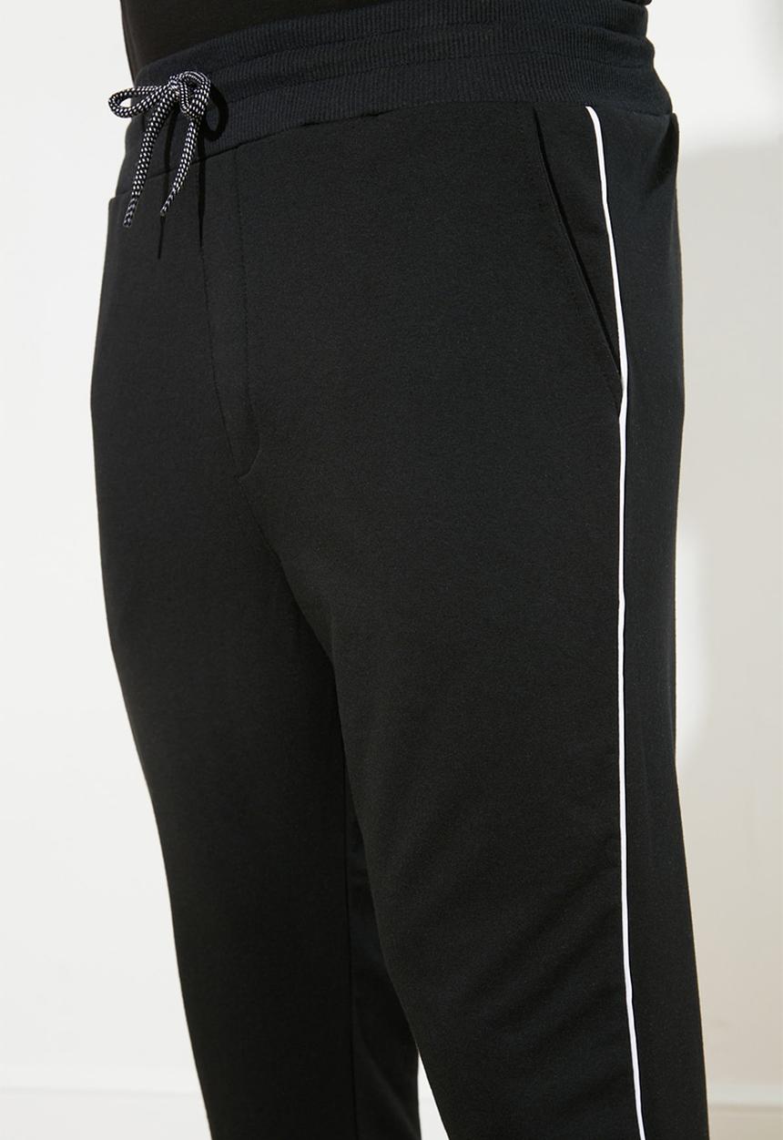 Trendyol - Thin piping joggers - black