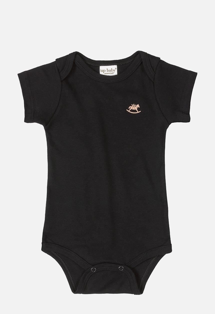 UP Baby - Soft jersey cotton bodysuit - black
