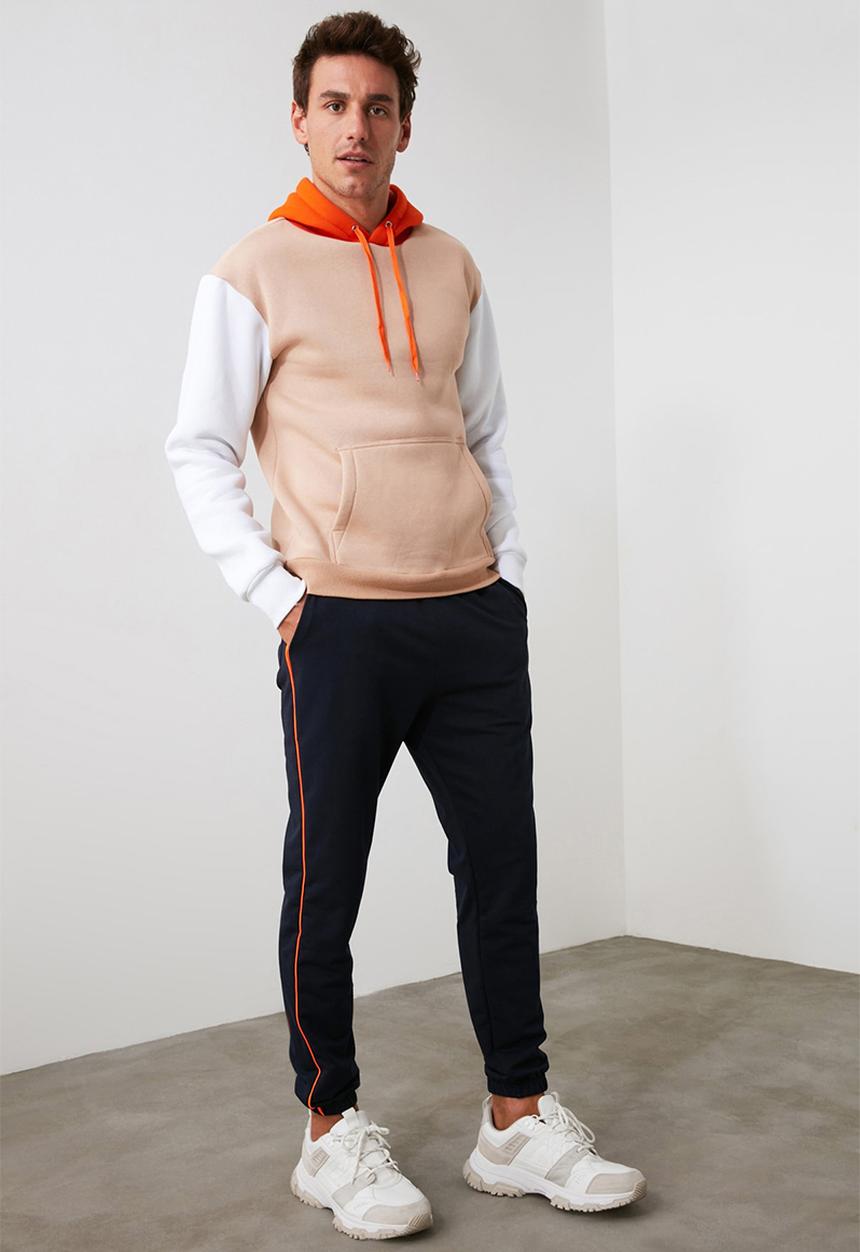 Trendyol - Thin piping joggers - navy