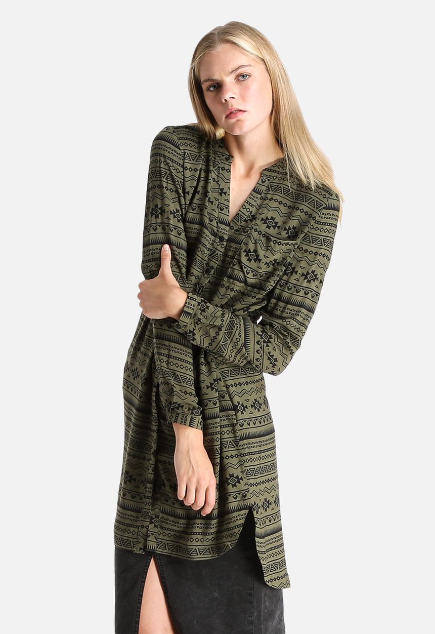 Vero Moda - Sue Ella Printed Long Shirt