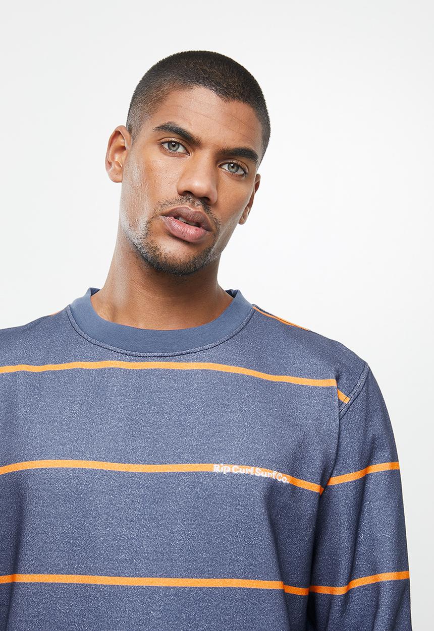 Rip Curl - Saltwater culture crew - navy & orange 